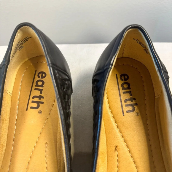 Earth Black Woven Flats Sophisticated Comfort - Picture 7 of 14